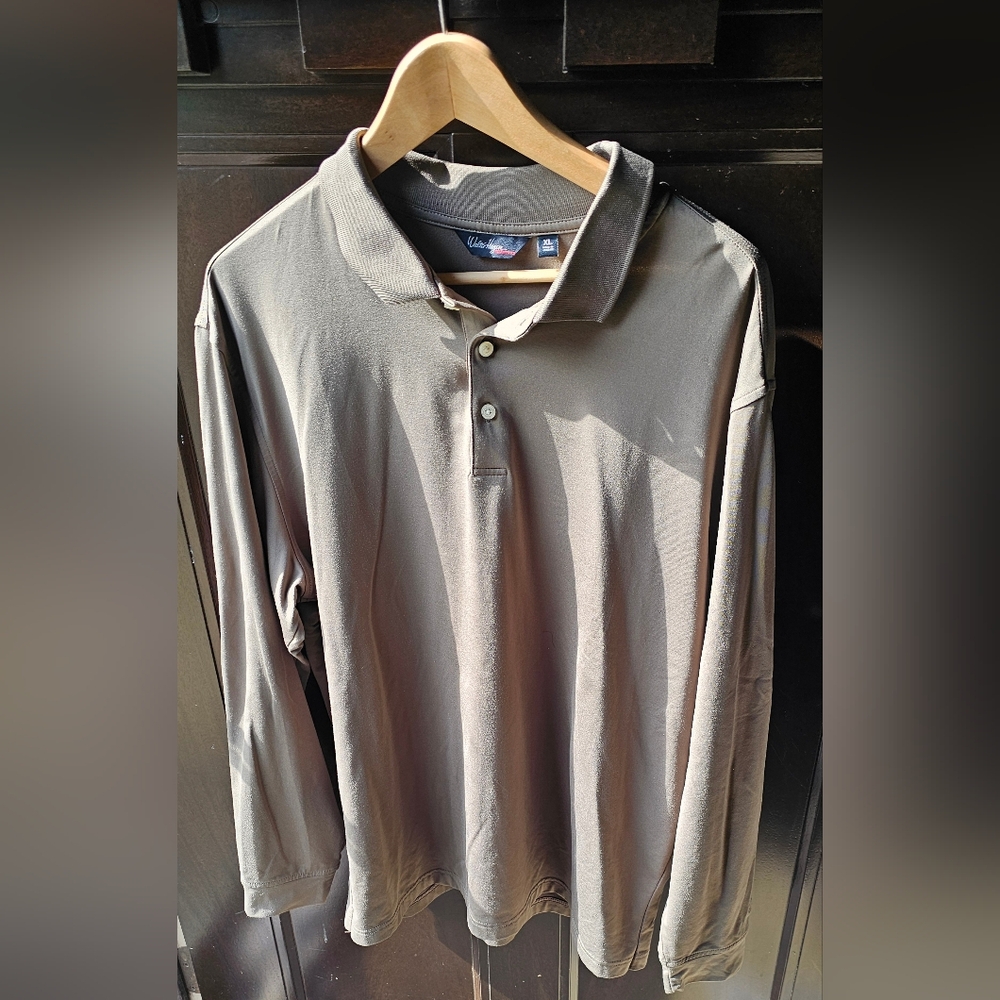 Walter Hagen Essential Green/Gray Polo Shirt